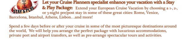 Let your Ginny Schoenfeld Specialist Enhance your vacation with a Stay and Play Package!