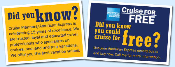 Cruise for free and Why use a travel agent